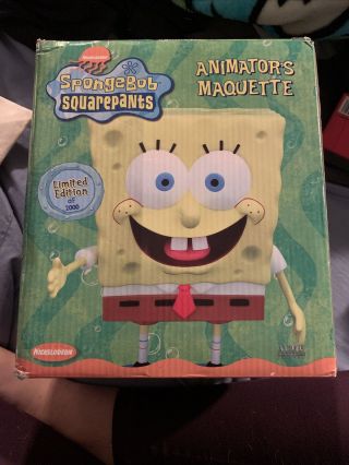 Spongebob Animators Maquette Statue Limited Edition Acme Archives Only 2000 Made