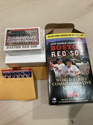 Boston Red Sox 2004 Topps World Series Champions 55 - Card Box Set