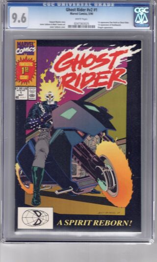 Ghost Rider 1 (1990) Cgc 9.  6 Wp 