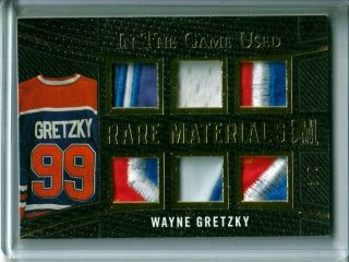 2015 - 16 Itg Rare Materials Gold Rmwg1 Wayne Gretzky Patch /4