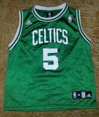 Green Adidas Kevin Garnett 5 Boston Celtics Nba Jersey Size Medium 10 - 12