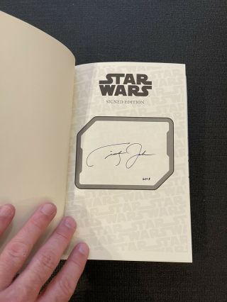 SIGNED Star Wars Thrawn Alliances by Timothy Zahn,  San Diego Comic Con ' 18 w/Pin 2