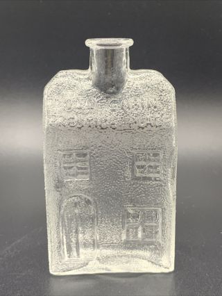 Antique Small Whiskey Bottle “old Cabin Prestige Place” Circa 1900s - Rare