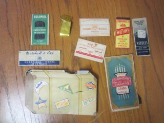 Vintage Assortment Of Hand Needles - Embroidery/crewel - Wool Darners - Cases