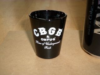 " Cbgb & Omfug " - Home Of Underground Rock,  Glass Shot Glass,  Vintage
