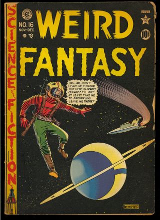 Weird Fantasy 16 (4) Pre - Code Golden Age In Soti Ec Comic 1950 Gd - Vg