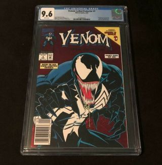Marvel Comics Venom Lethal Protector 1 Cgc 9.  6 Newsstand Edition 1st Solo Title