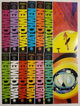 Watchmen 1 - 12 (1986,  Dc) 2 3 4 5 6 7 8 9 10 11 Complete Set Alan Moore Gibbons