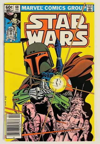 Star Wars 68 Re - Intro Boba Fett 1983 Marvel Comics Nm Key Issue