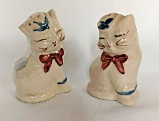 Vintage Shawnee Pottery Cat Salt & Pepper Shakers