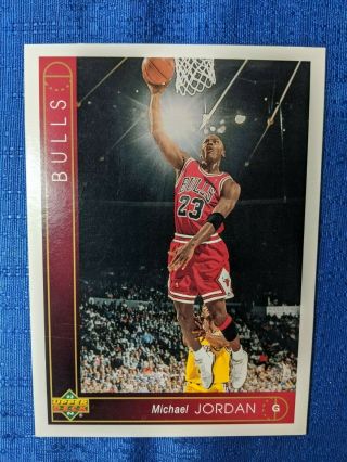 Nhl Vintage 1993/94 Upper Deck Michael Jordan Blank Back Promo Card 5x7