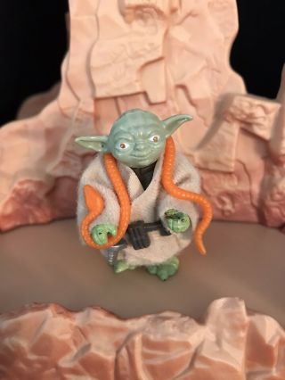 Star Wars Vintage Yoda Action Figure Orange Snake 3.  75” Kenner