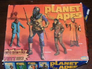 Aurora Planet Of The Apes Limited Edition 4 - Pack Model Kit W/coa 1 Of 5000