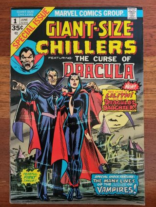 Marvel Giant - Size Chillers 1 Curse Of Dracula 1st Appearance Lilith Great Shape