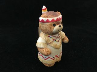 Lucy & Me Thanksgiving Bear Native American Mom W/ Papoose Enesco Lucy Rigg 1984 3