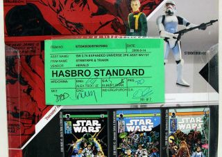 Sw 30th Anniversary Governor Tarkin & Stormtrooper Hasbro Standard Green Tag Qa