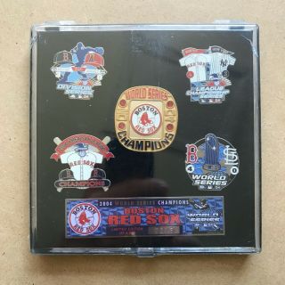 2004 Boston Red Sox World Series Champions Pin Set - Fac.  - 215 Of 5,  000