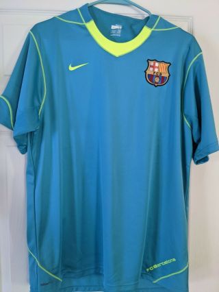 Nike Dri Fit Fc Barcelona Soccer Jersey Size L