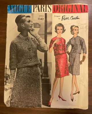 Vintage Vogue Pattern Pierre Cardin - Label