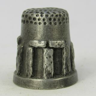 Collectable Pewter Thimble Stonehenge,  Wiltshire