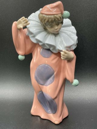 Nao By Lladro Clown With A Mirror (missing Mirror) Retired