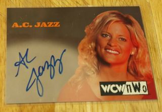 1998 Topps Wcw/nwo A.  C.  Jazz Autograph Auto Card Wwe Nwo Rare $$$ Only 1 On Ebay