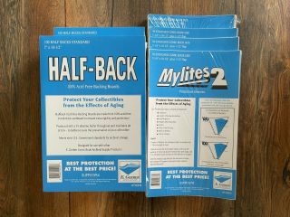 200 Mylites 2 Mylar Standard Comic Book Bags & Half Back 725m2 700hb E Gerber