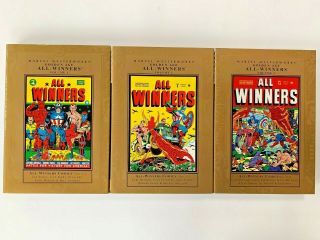Marvel Masterworks: Golden Age All - Winners Vol.  1,  2 And 3 - Vf/nm