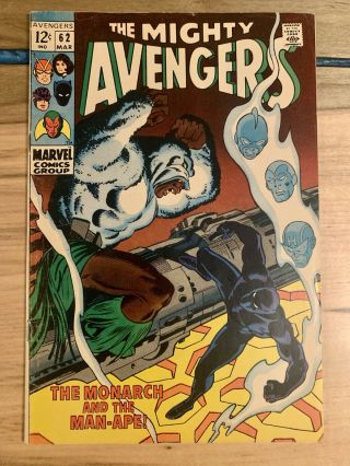 Avengers 62 1st Appearance Of Man - Ape (m 