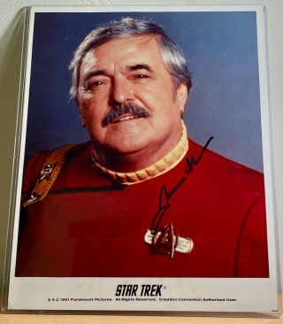 James Doohan / Scotty Autograph – Star Trek – 8x10 Photo