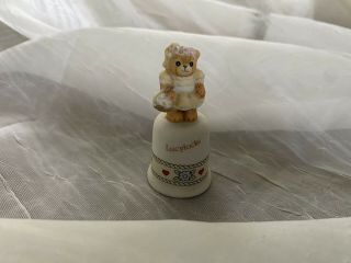 Thimble Bisque Enesco Lucylocks Goldilocks Lucy Rigg Bear Taiwan Porcelain