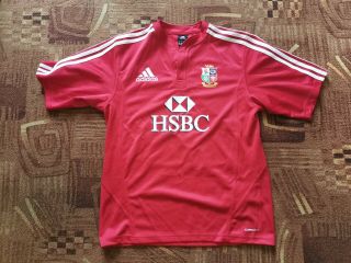 Vintage Adidas British & Irish Lions South Africa 2009 Hsbc Rugby Shirt Jersey M