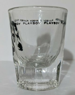 Vintage PLAYBOY CLUB Heavy Shot Glass Leroy Neiman 1960 ' s Art Femlin 