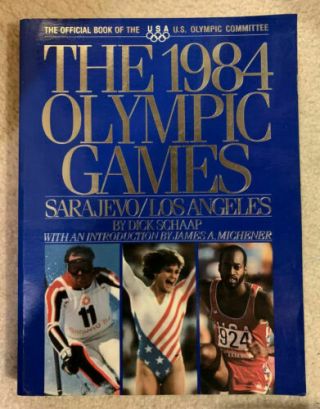 1984 Olympic Games Official Book Sarajevo Los Angeles Carl Lewis Mary Lou Retton