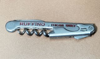 Vintage Ruffino Folonari Italian Wine Corkscrew Knife Bottle Opener Italian