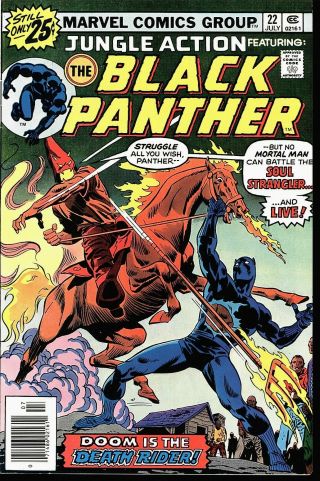 Jungle Action 22 Black Panther Vs.  The Kkk Controversial Issue Nm