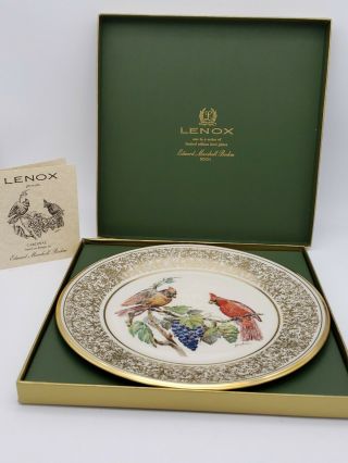 Vintage Lenox Boehm Birds Limited Edition Plate - Cardinal 1976