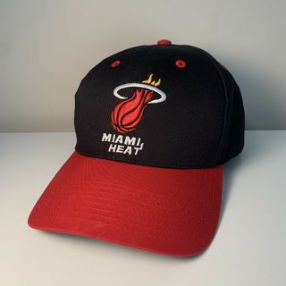 Miami Heat Nba Twins Enterprise Vintage Twill 2 - Tone Snapback Cap Hat With Tags