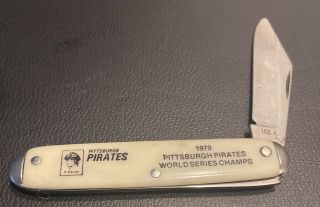 1979 Pittsburgh Pirates World Series Champs Pocketknife Baseball Single Blade