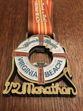 Virginia Beach Rock N Roll Half Marathon Medal 2014