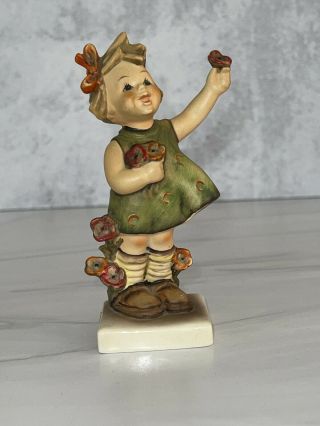 Vintage Goebel Hummel “spring Cheer " 72 Girl With Flowers Figurine 5”