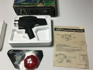 1976 Star Trek Phaser Ii Target Game By Mego Opened Box / Unplayed