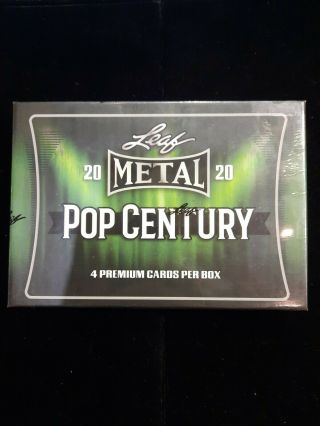 2020 Leaf Metal Pop Century Hobby Box 4 Cards Per Box.  Factory