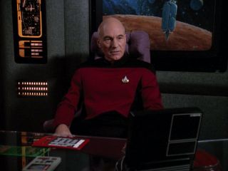 Star Trek Prop Tng Picards Quarters Wall Lcars Translight Print