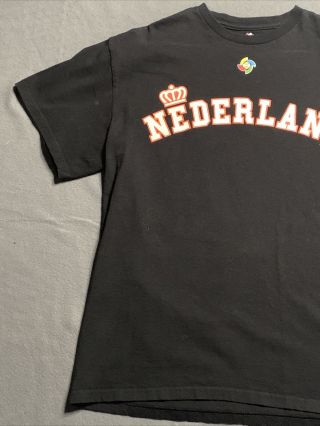 Majestic Team Nederland 2013 World Baseball Classic T - Shirt Black Large 2