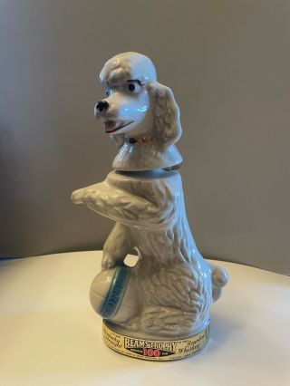 Vintage 1970 Jim Beam Decanter Penny The Poodle,  Bourbon Whiskey