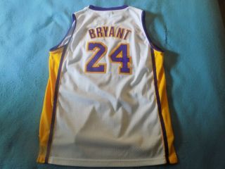 Adidas 24 Kobe Bryant Lakers White Regular Season Jersey Size Xl Boys