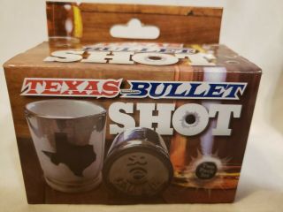 - Texas Bullet Shot - Set Of 2 Bullet Shaped Shot Glasses
