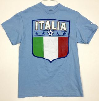 Italia 2014 Fifa World Cup T - Shirt Adult Size Medium Italy Football Soccer