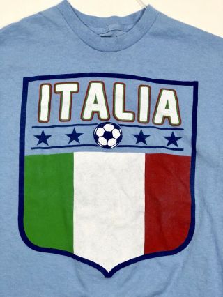 Italia 2014 FIFA World Cup T - Shirt Adult Size Medium Italy Football Soccer 2